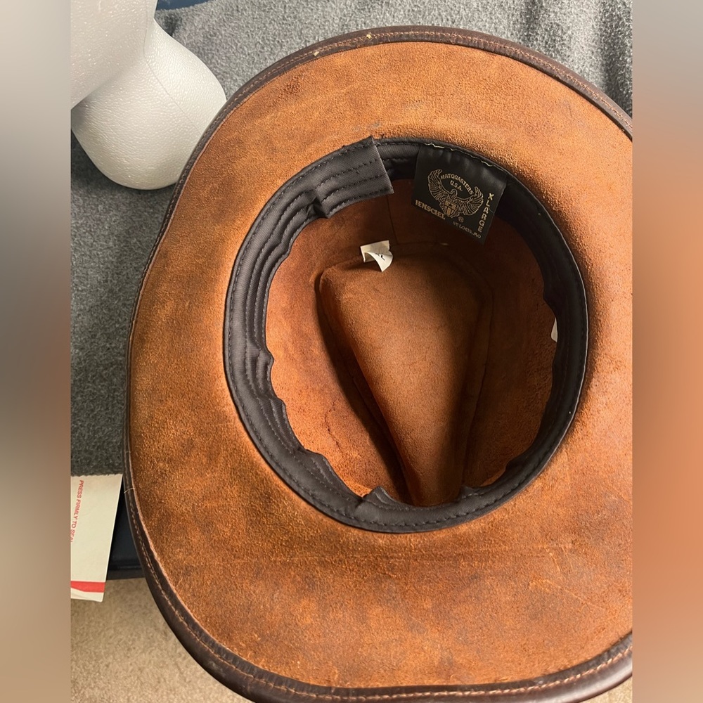 Vintage Henshel leather hat - Picture 8 of 14